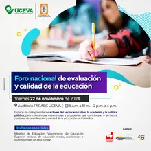 Foro nacional de evaluación y calidad de educación