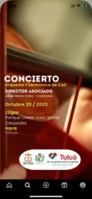 Tulueños podrán disfrutar del concierto didáctico de la Orquesta Filarmónica de Cali - Alcaldía de Tuluá